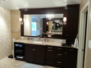his custom bathroom vanity