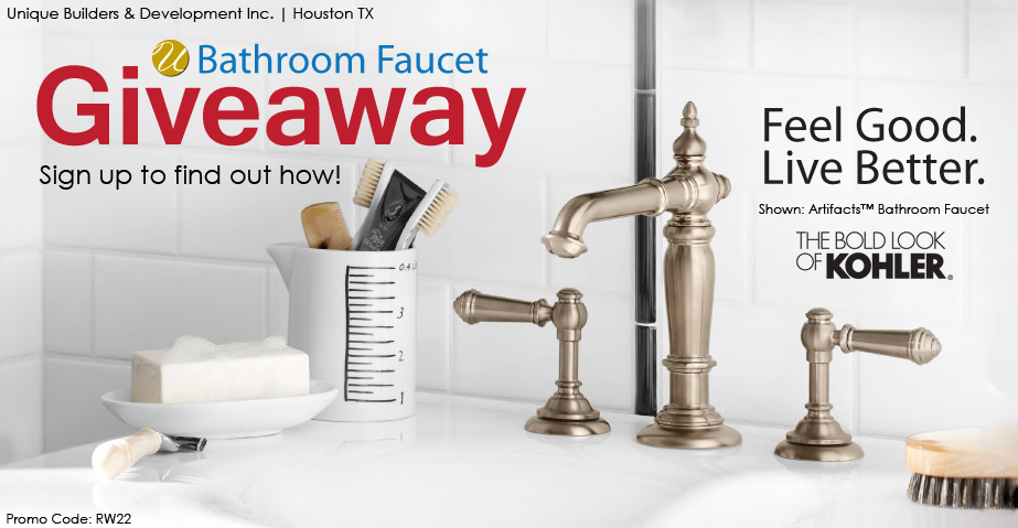Bathroom Faucet Giveaway Promo Code RW22