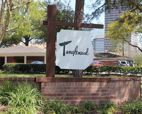 The Astor Tanglewood Tanglewood Sign