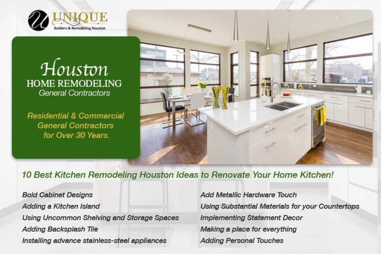 Houston Home Remodeling | General Contractor - Unique Builders