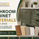 Bathroom cabinet materials in 2026 for Houston homeowners – Unique Builders