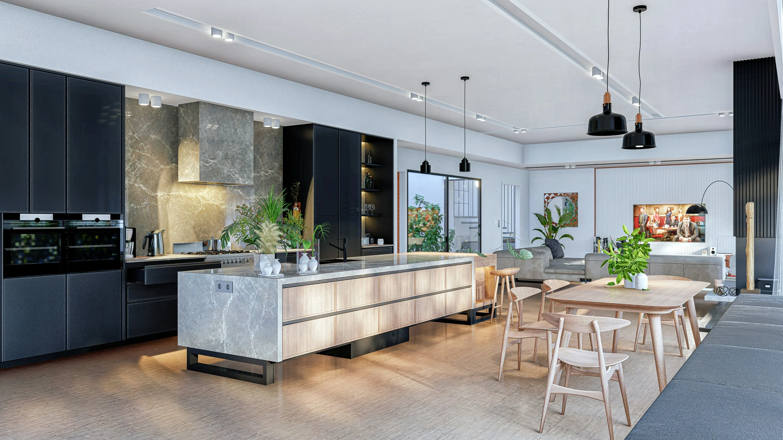 Open-Concept Kitchen